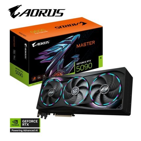 Видеокарта GIGABYTE GeForce RTX5090 32GB MASTER (GV-N5090AORUS M-32GD) - Нулевой остаток (Feed)  - Нулевой остаток (Feed) 
