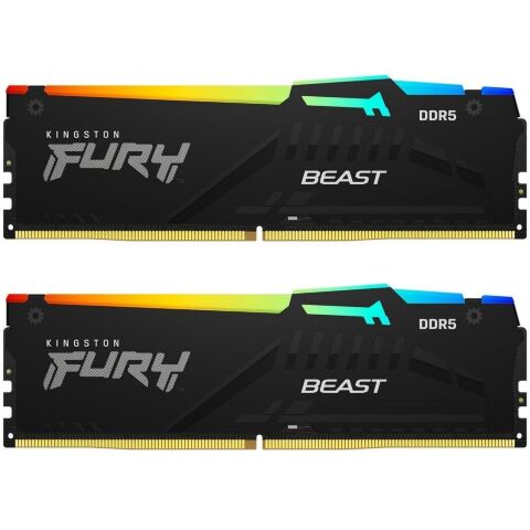 Модуль памяти для компьютера DDR5 32GB (2x16GB) 6000 MHz Beast RGB Kingston Fury (ex.HyperX) (KF560C36BBE2AK2-32) - Модули памяти для компьютера  - Модули памяти для компьютера 