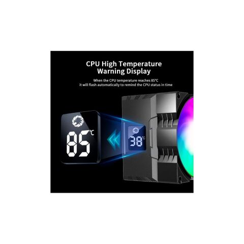 Кулер для процессора Gamemax Gamma 90 Digital BK - Нулевой остаток (Feed)  - Нулевой остаток (Feed) 