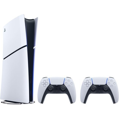 Игровая консоль Sony Playstation 5 Slim (2 геймпади Dualsense) Digital Edition (1000042066) - Нулевой остаток (Feed)  - Нулевой остаток (Feed) 