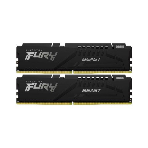 Модуль памяти для компьютера DDR5 32GB (2x16GB) 6000 MHz Fury Beast Black Kingston Fury (ex.HyperX) (KF560C36BBE2K2-32) - Нулевой остаток (Feed)  - Нулевой остаток (Feed) 