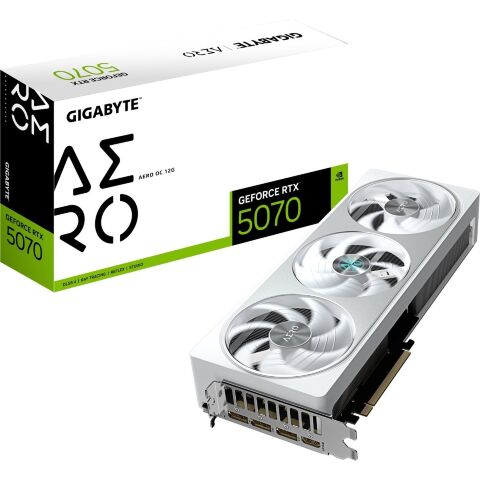 Видеокарта GIGABYTE GeForce RTX5070 12Gb AERO OC (GV-N5070AERO OC-12GD) - Нулевой остаток (Feed)  - Нулевой остаток (Feed) 