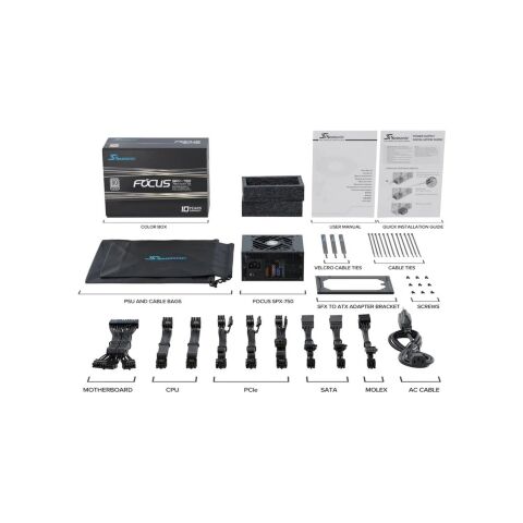 Блок питания Seasonic 750W (FOCUS-SPX-750) - Нулевой остаток (Feed)  - Нулевой остаток (Feed) 