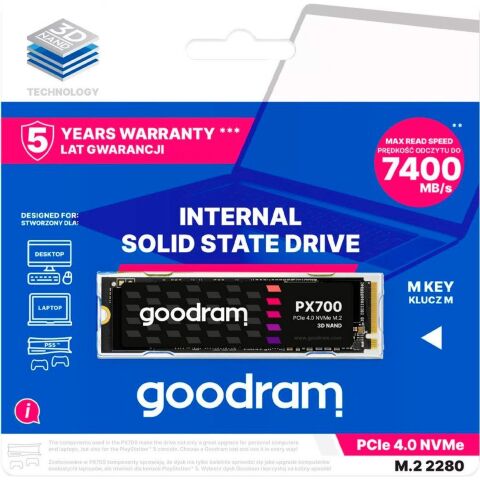 Накопитель SSD M.2 2280 1TB Goodram (SSDPR-PX700-01T-80) - Нулевой остаток (Feed)  - Нулевой остаток (Feed) 