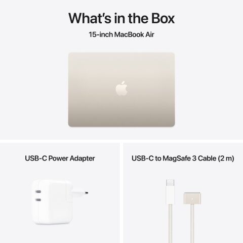 Ноутбук Apple MacBook Air 15 M4 A3241 Starlight (MC6K4UA/A) - Нулевой остаток (Feed)  - Нулевой остаток (Feed) 