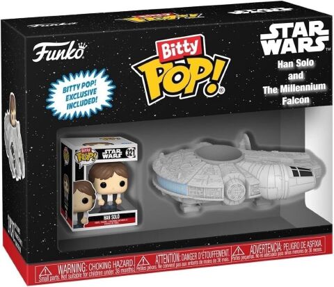 Фігурки Funko Bitty Ride: Star Wars Han Solo with Millenium Falcon фанко Хан Соло та Сокіл тисячоліття -   -  