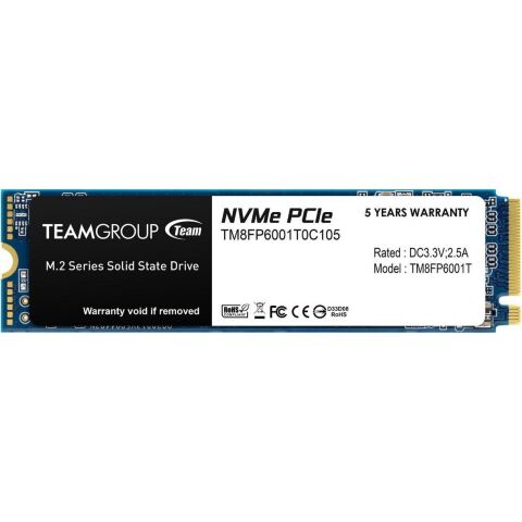 Накопитель SSD M.2 2280 1TB Team (TM8FP6001T0C101) - Внутренние SSD  - Внутренние SSD 
