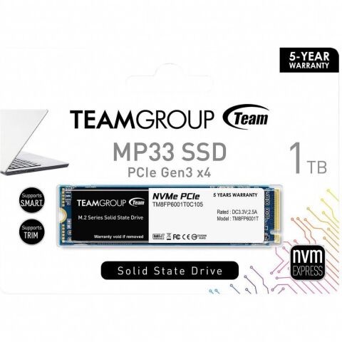 Накопитель SSD M.2 2280 1TB Team (TM8FP6001T0C101) - Внутренние SSD  - Внутренние SSD 