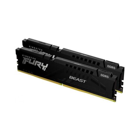 Модуль памяти для компьютера DDR5 64GB (2x32GB) 5600 MHz Fury Beast Black Kingston Fury (ex.HyperX) (KF556C36BBE2K2-64) - Нулевой остаток (Feed)  - Нулевой остаток (Feed) 