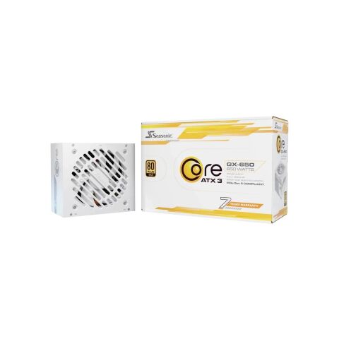 Блок питания Seasonic 650W WHITE (CORE GX-650-ATX31-WHITE) - Нулевой остаток (Feed)  - Нулевой остаток (Feed) 