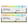 Модуль памяти для компьютера DDR5 64GB (2x32GB) 6000 MHz Beast White RGB EXPO Kingston Fury (ex.HyperX) (KF560C30BWEAK2-64)