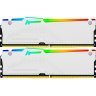 Модуль памяти для компьютера DDR5 64GB (2x32GB) 6000 MHz Beast White RGB EXPO Kingston Fury (ex.HyperX) (KF560C30BWEAK2-64)