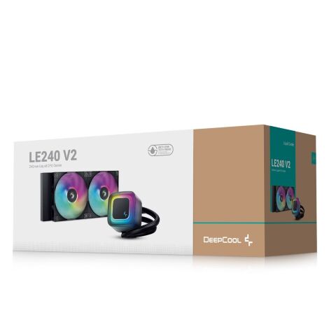 Система жидкостного охлаждения Deepcool LE240 V2 (R-LE240-BKAMMC-G-2) - Нулевой остаток (Feed)  - Нулевой остаток (Feed) 