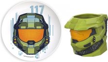 Чашка + тарелка Halo Master Chief Sculpted 3D Mug Спартанец Хейло Мастер Чиф