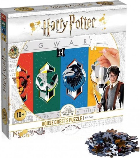 Пазл Гарри Поттер Факультеты Хогвартса Harry Potter Hogwarts House Crests Puzzle (500 деталей) -   -