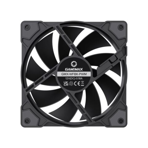 Кулер для корпуса Gamemax GMX-WFBK-PWM - Нулевой остаток (Feed)  - Нулевой остаток (Feed) 