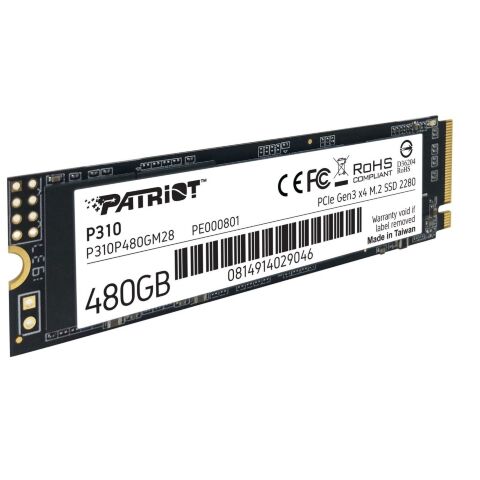 Накопитель SSD M.2 2280 480GB Patriot (P310P480GM28) - Нулевой остаток (Feed)  - Нулевой остаток (Feed) 