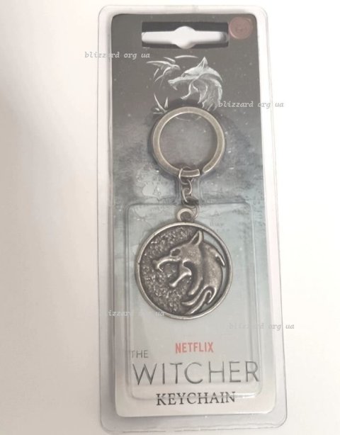 Брелок Відьмак Netflix: The Witcher Wolf School Keychain -   -  