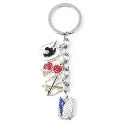 Брелок Атака Титанов Attack on Titan эмблемы метал -   -  