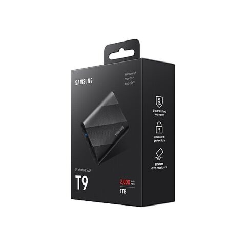 Накопитель SSD USB 3.2 1TB T9 Samsung (MU-PG1T0B/EU) - Внутренние SSD  - Внутренние SSD 