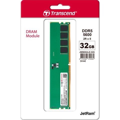Модуль памяти для компьютера DDR5 32GB 5600 MHz JetRam Transcend (JM5600ALE-32G) - Модули памяти для компьютера  - Модули памяти для компьютера 