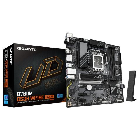 Материнская плата GIGABYTE B760M DS3H WF6E GEN5 - Системные (материнские) платы  - Системные (материнские) платы 