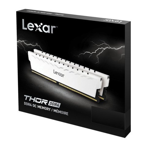 Модуль памяти для компьютера DDR4 16GB (2x8GB) 3600 MHz Thor White Lexar (LD4BU008G-R3600GDWG) - Нулевой остаток (Feed)  - Нулевой остаток (Feed) 