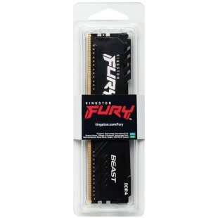 Модуль памяти для компьютера DDR4 16GB 3200 MHz Beast Black Kingston Fury (ex.HyperX) (KF432C16BB1/16WP)