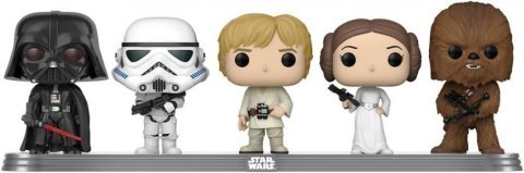Фигурки Funko Star Wars Darth Vader, Stormtrooper, Luke Skywalker, Leia, Chewbacca 5 Pack (Galactic Convention 2022) -   -  
