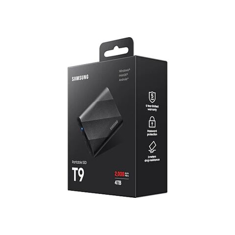 Накопитель SSD USB 3.2 4TB T9 Samsung (MU-PG4T0B/EU) - Внутренние SSD  - Внутренние SSD 