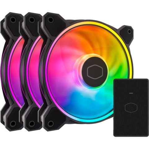 Кулер для корпуса CoolerMaster MF120 Halo 3in1 RGB (MFL-B2DN-213P2-R2) - Нулевой остаток (Feed)  - Нулевой остаток (Feed) 