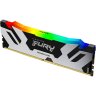 Модуль памяти для компьютера DDR5 16GB 7200 MHz Renegade RGB Black/Silver Kingston Fury (ex.HyperX) (KF572C38RSA-16)