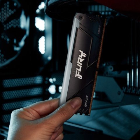 Модуль памяти для компьютера DDR4 16GB 3200 MHz Beast RGB Kingston Fury (ex.HyperX) (KF432C16BB12A/16WP) - Нулевой остаток (Feed)  - Нулевой остаток (Feed) 