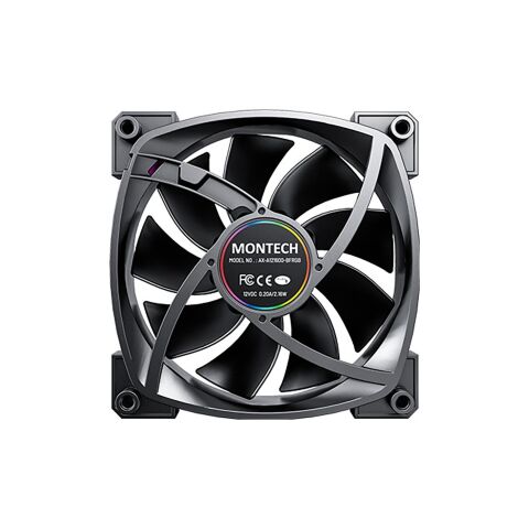 Кулер для корпуса MONTECH AX120 PWM BLACK - Нулевой остаток (Feed) - Нулевой остаток (Feed)
