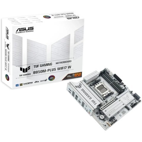 Материнская плата ASUS TUF GAMING B850M-PLUS WIFI7 W - Системные (материнские) платы  - Системные (материнские) платы