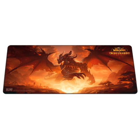 Килимок ігрова поверхня Blizzard World Of Warcraft Classic Cataclysm Deathwing Смертокрил XL Варкрафт (90*42 cm) -   -  