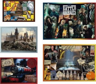 Пазлы Гарри Поттер Harry Potter 5 in 1 Puzzle Подарочный набор (3160 деталей)
