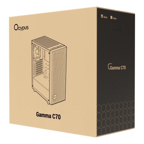 Корпус для ПК OCYPUS GAMMA C70 BK ARGB (GAMMA-C70-BKG400XX-GL) - Нулевой остаток (Feed) - Нулевой остаток (Feed)