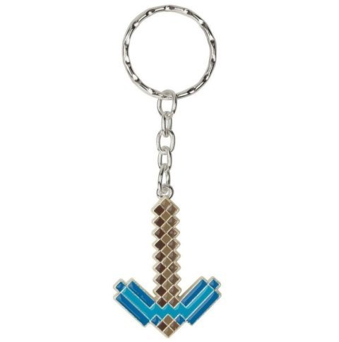 Брелок Minecraft Diamond Pickaxe Keychain Майнкрафт кирка металл - -