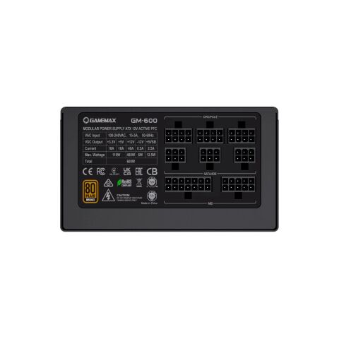Блок питания Gamemax 600W GM-600 Modular (GM-600 Modular) - Блоки питания  - Блоки питания 