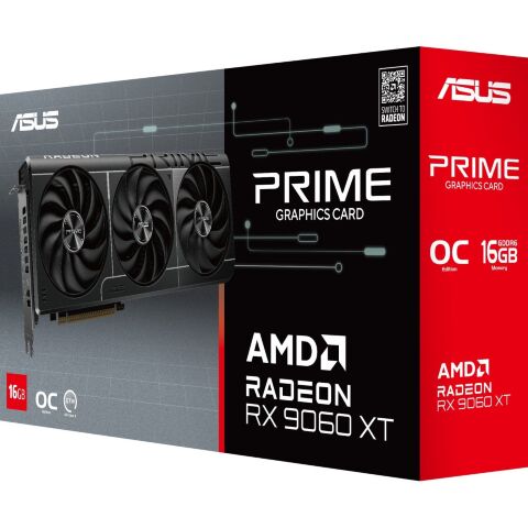 Видеокарта ASUS Radeon RX 9060 XT 16Gb PRIME OC (PRIME-RX9060XT-O16G) - Видеокарты  - Видеокарты 