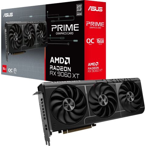 Видеокарта ASUS Radeon RX 9060 XT 16Gb PRIME OC (PRIME-RX9060XT-O16G) - Видеокарты  - Видеокарты 