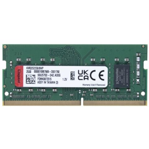 Модуль памяти для ноутбука SoDIMM DDR4 8GB 3200 MHz Kingston (KVR32S22S8/8WP) - Модули памяти к ноутбукам  - Модули памяти к ноутбукам 