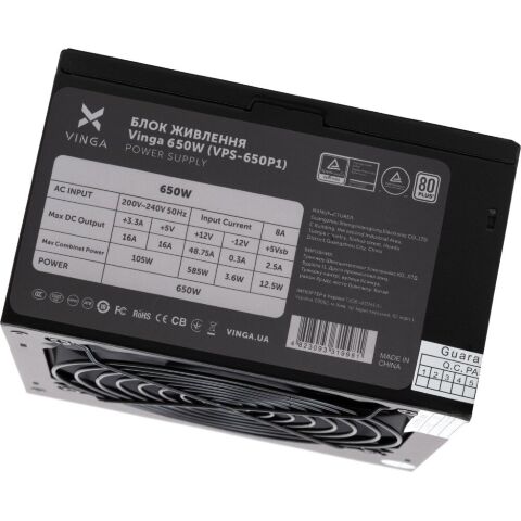 Блок питания Vinga 650W ОЕМ (VPS-650P1) - Блоки питания - Блоки питания