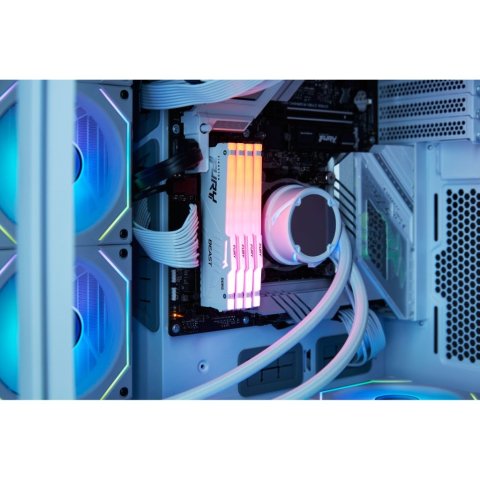 Модуль памяти для компьютера DDR5 64GB (2x32GB) 6000 MHz Beast White RGB Kingston Fury (ex.HyperX) (KF560C36BWEAK2-64) - Нулевой остаток (Feed)  - Нулевой остаток (Feed)