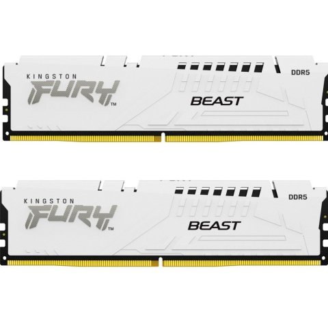 Модуль памяти для компьютера DDR5 64GB (2x32GB) 6000 MHz Beast White Kingston Fury (ex.HyperX) (KF560C36BWEK2-64) - Нулевой остаток (Feed)  - Нулевой остаток (Feed) 