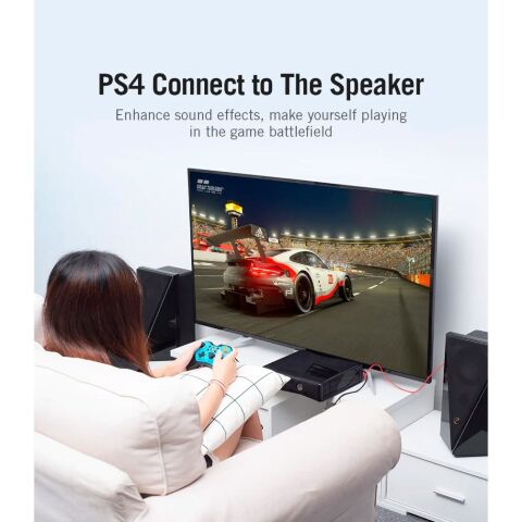 Звуковая плата Vention Audio USB 2х3,5mm jack Metal (VAB-S17-B) - Нулевой остаток (Feed)  - Нулевой остаток (Feed) 