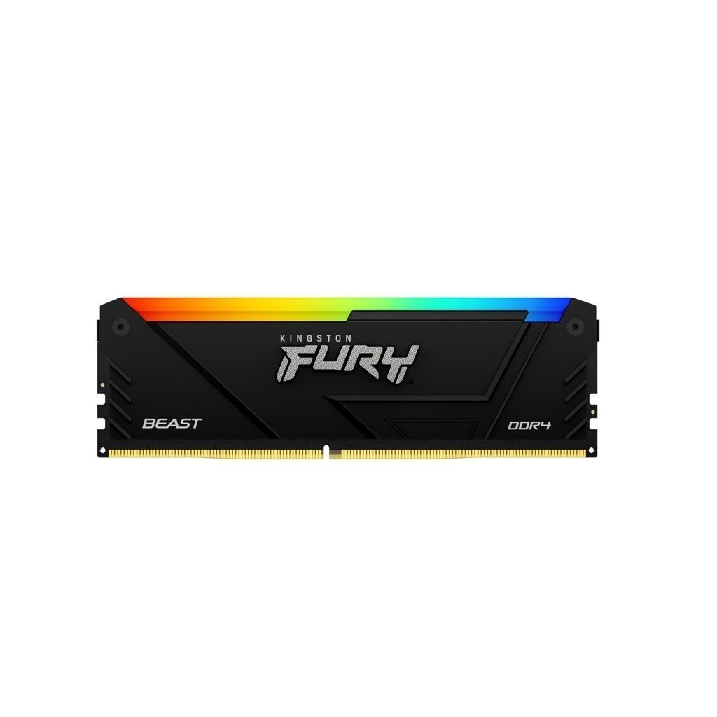 Модуль памяти для компьютера DDR4 8GB 3200 MHz Beast RGB Kingston Fury (ex.HyperX) (KF432C16BB2A/8WP)