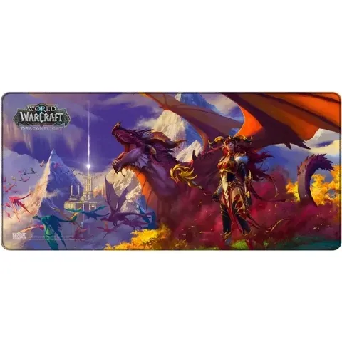 Килимок ігрова поверхня Blizzard World Of Warcraft Dragonflight Alexstrasza and Dragon XL Варкрафт (90*42 cm) -   -  