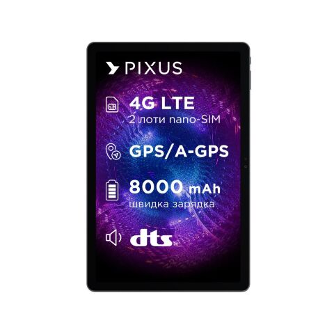 Планшет Pixus Titan 10.95" 8/256GB LTE, metal, graphite (4897058531763) - Планшеты  - Планшеты 